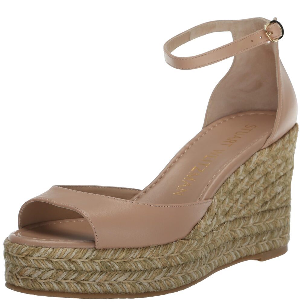 Stuart Weitzman Womens Nudistia Espadrille Wedge Adobe 8.5 M New with Box - Picture 1 of 1